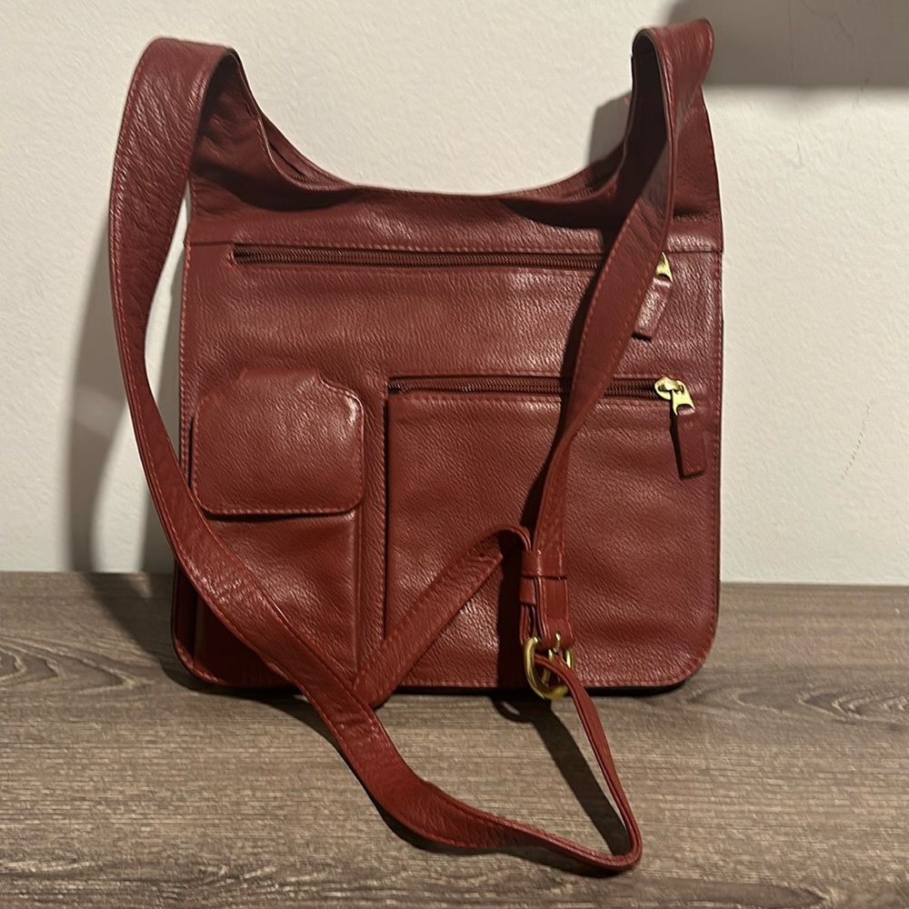 Leather crossbody bag